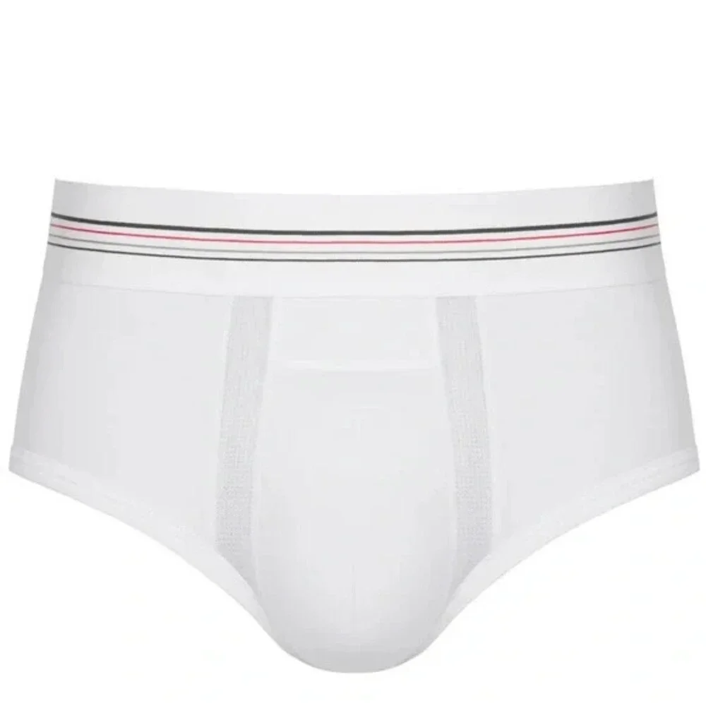 Spanx Underwear Mens XL 42-44 Bright White Cotton Blend Brief Performance JDM416